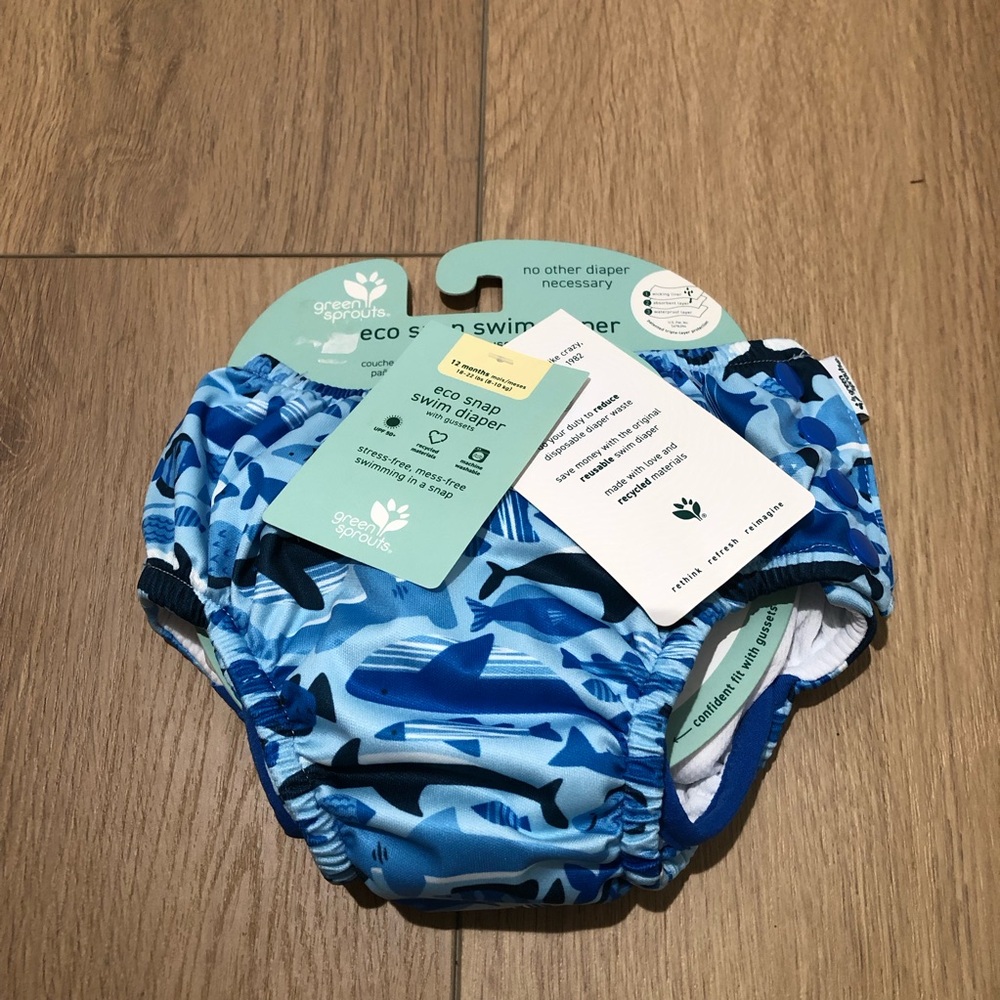 Eco Snap Reusable Swim Diaper NWT Size 12mo 18-22lbs